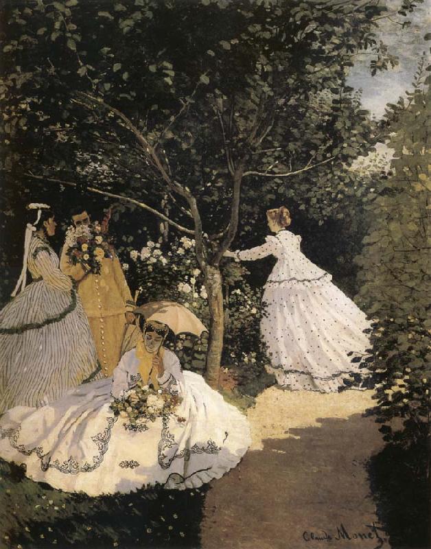 Claude Monet Women in the Garden oil painting image
